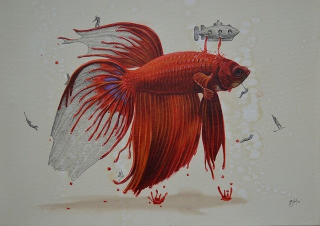 Illustration for article titled Artist Imagines the Tiny People Who Make Animals Possible